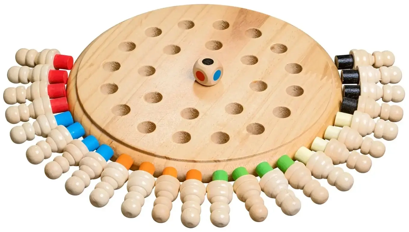 Memo Spiel (rund aus Holz)