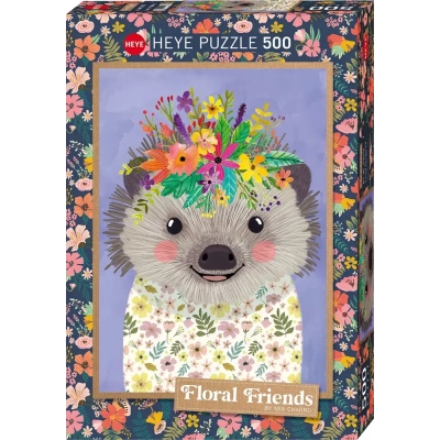 Funny Hedgehog - Floral Friends