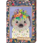 Funny Hedgehog - Floral Friends