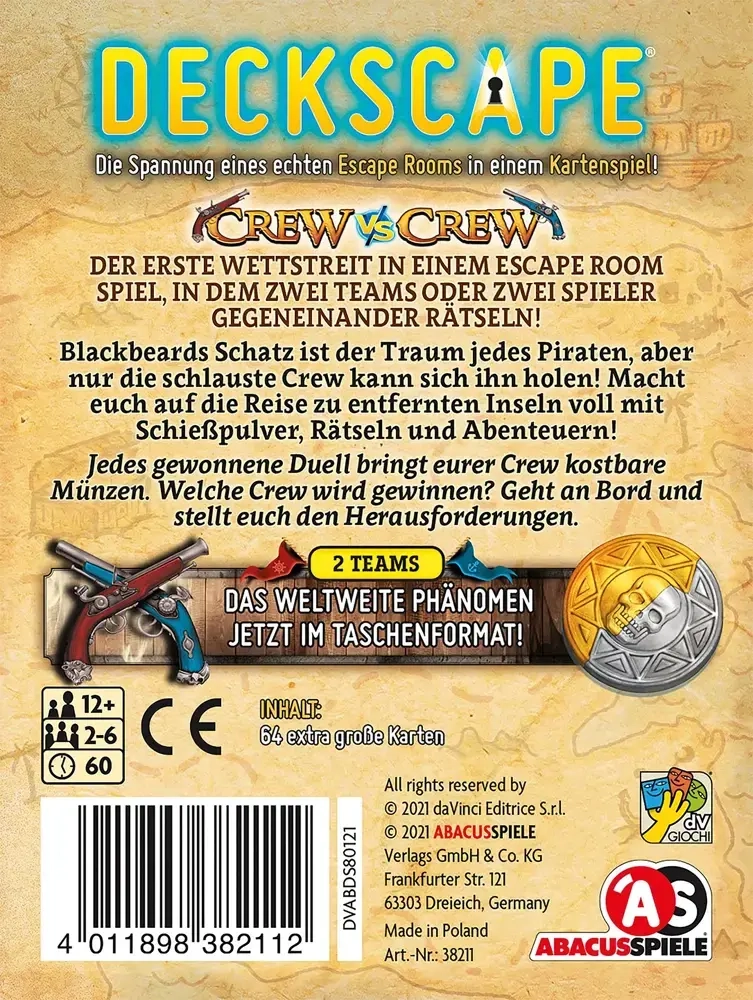 Deckscape – Crew vs Crew – Die Pirateninsel