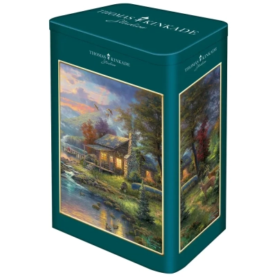 Kinkade - Paradies am See in schöner Metalldose