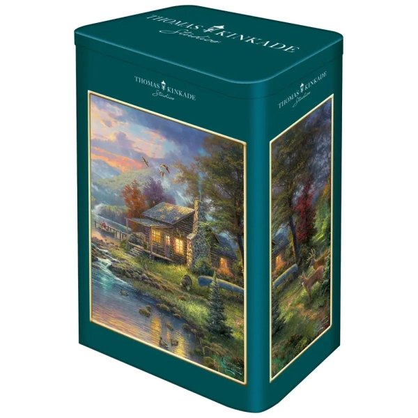 Kinkade - Paradies am See in schöner Metalldose