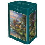 Kinkade - Paradies am See in schöner Metalldose