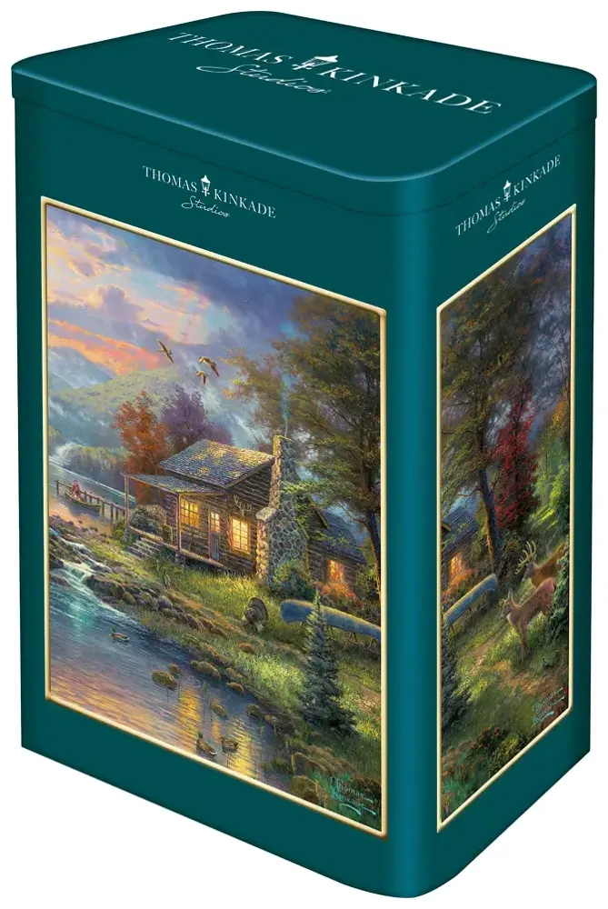 Kinkade - Paradies am See in schöner Metalldose