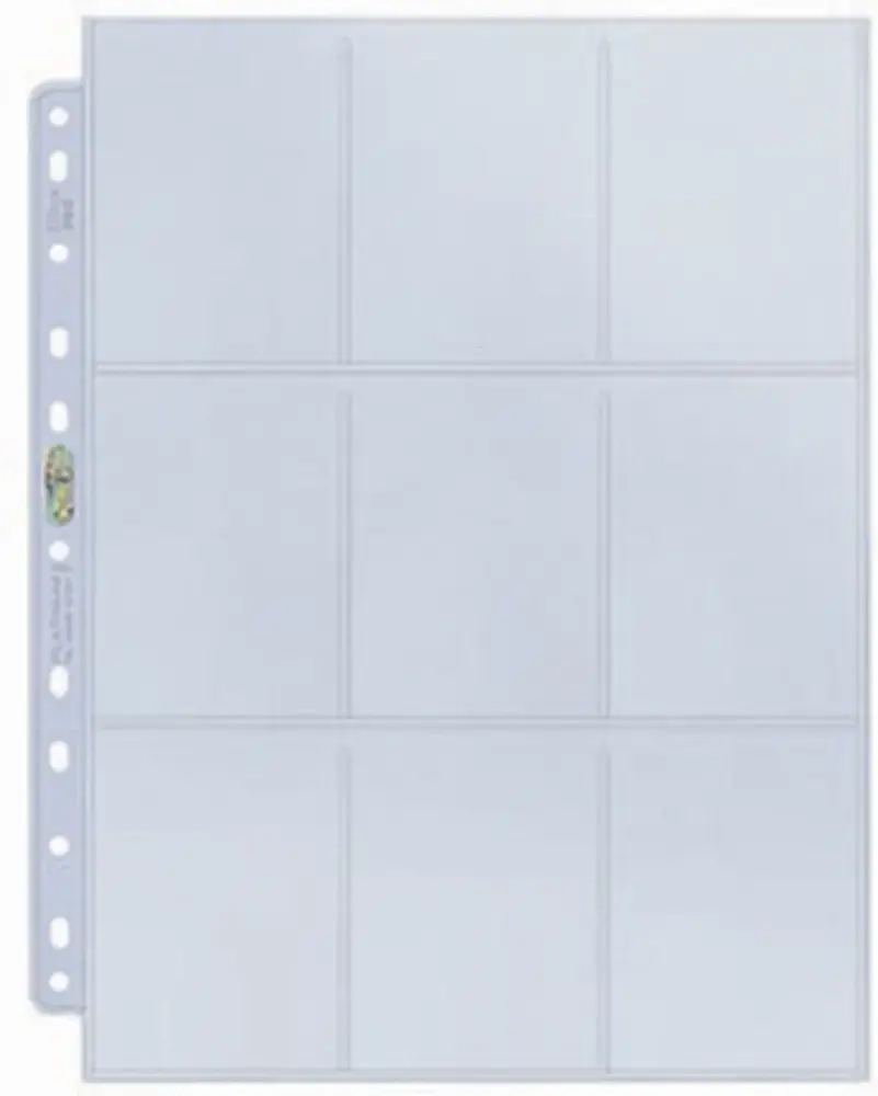 UP - Platinum 9-Pocket Pages (11 Hole) Display (100 Pages)
