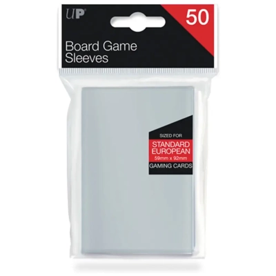 UP - Board Game Sleeves - Euro Standard 59x92mm (50 Sleeves)
