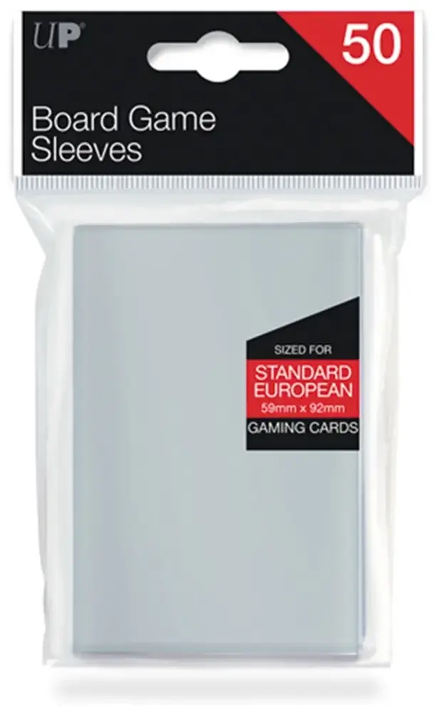 UP - Board Game Sleeves - Euro Standard 59x92mm (50 Sleeves)