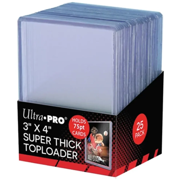 UP - Toploader - 3" x 4" Super Thick 75PT (25 Stk)