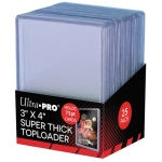 UP - Toploader - 3" x 4" Super Thick 75PT (25 Stk)