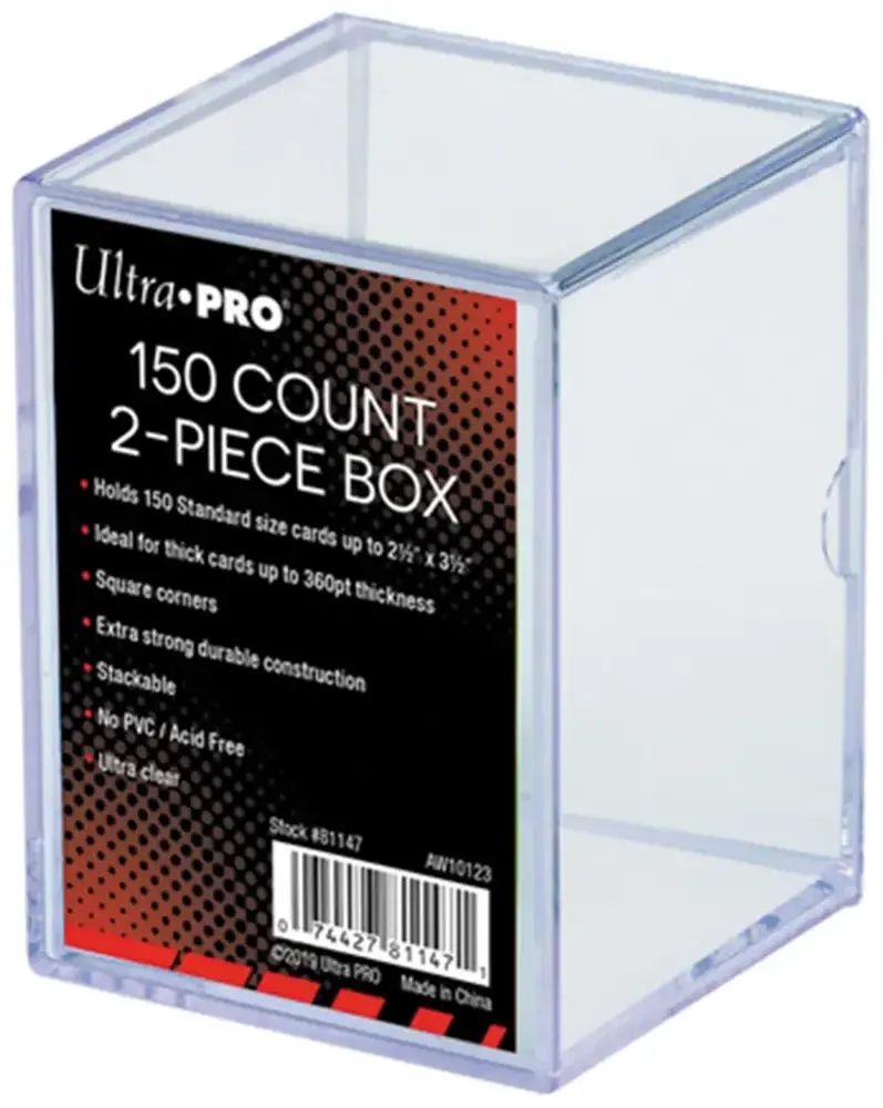 2-Piece Storage Box - for 150 Cards - Clear