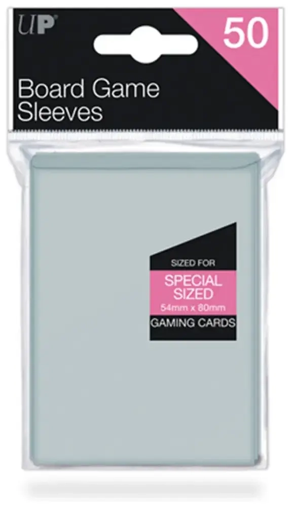 UP - Board Game Sleeves - Special Size 54x80mm (50 Sleeves)