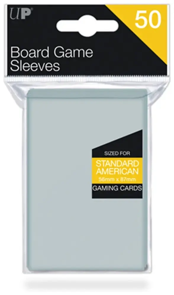 UP - Board Game Sleeves - American Standard 56x87mm (50 Sleeves)
