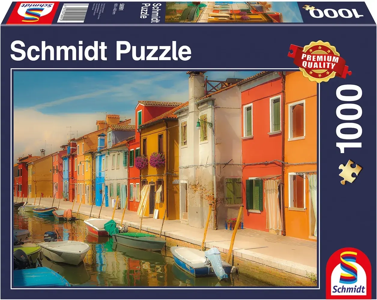 Bunte Häuser der Insel Burano