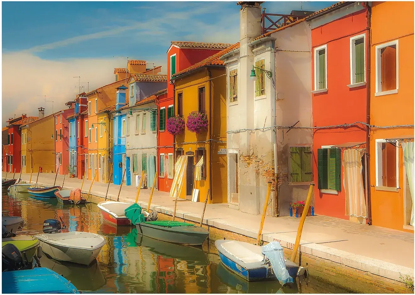 Bunte Häuser der Insel Burano