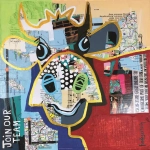 Dotted Cow Square