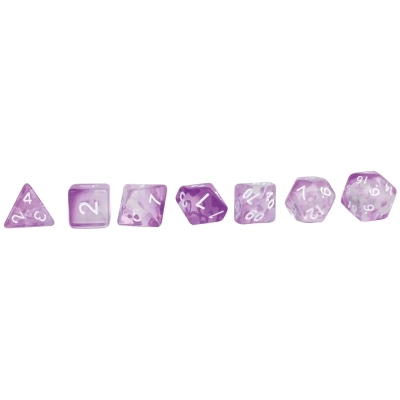 Würfelset RPG Crystal lila