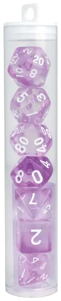 Würfelset RPG Crystal lila