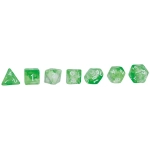 Würfelset RPG Crystal grün