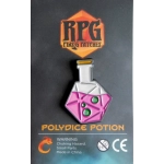 RPG Pins PolyDice Potion Eldritch Blast (Magenta & Green)