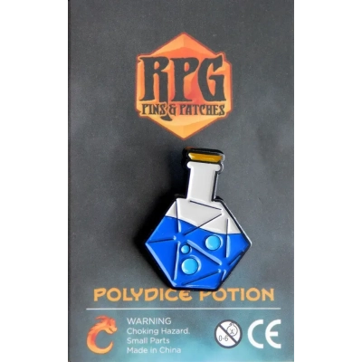 RPG Pins PolyDice Potion Shape Water (Blue)
