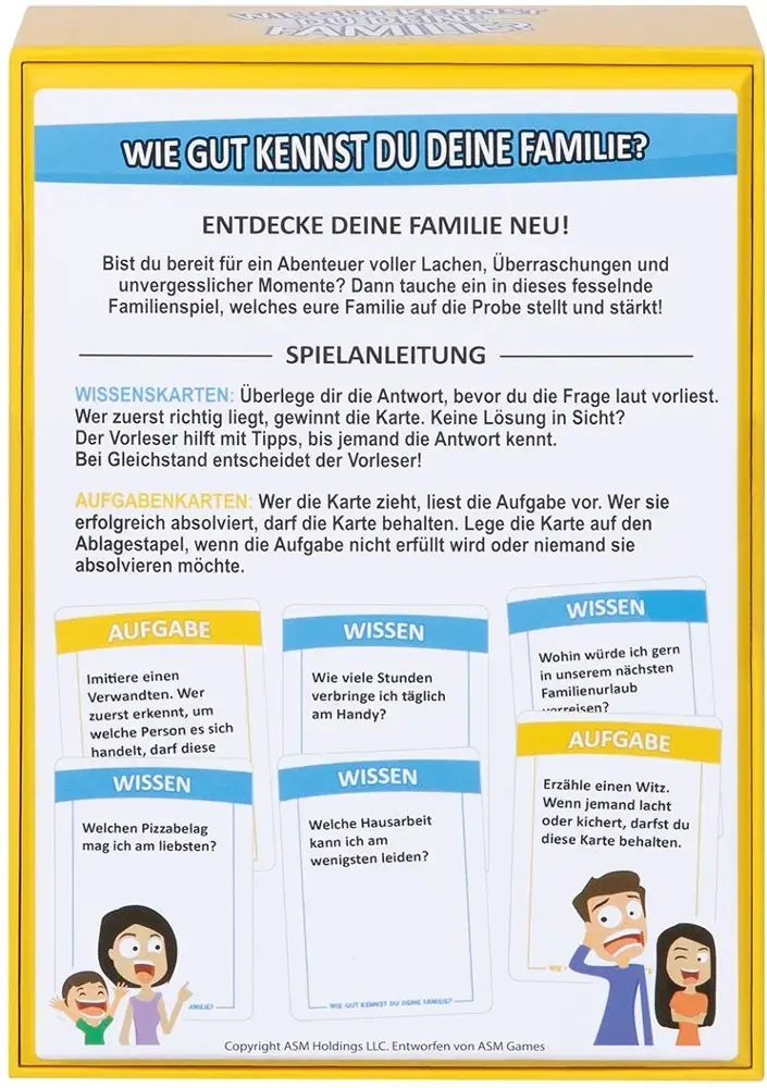 Wie gut kennst du deine Familie?