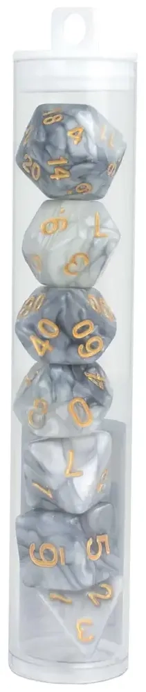 Würfelset RPG Two Tone schwarz/weiss