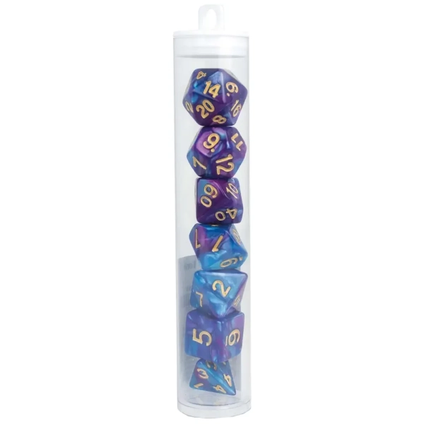 Würfelset RPG Two Tone blau/lila