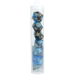 Würfelset RPG Two Tone blau/schwarz