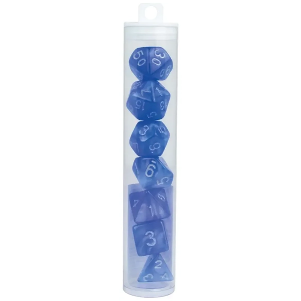 Würfelset RPG Moonstone blau