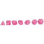 Würfelset RPG Moonstone pink