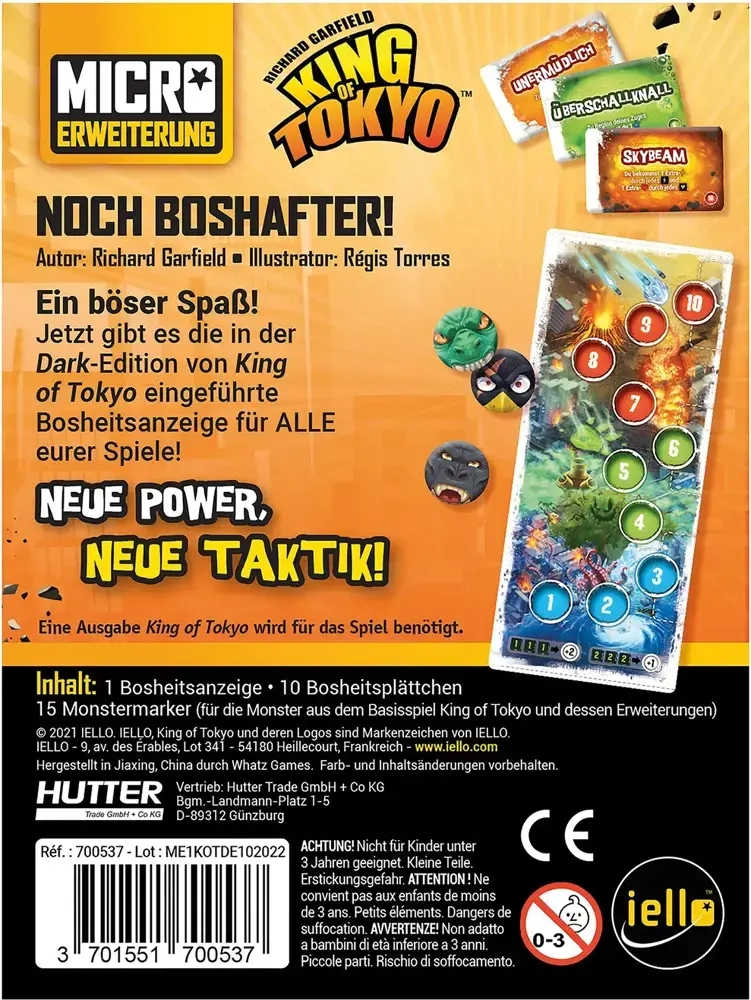 King of Tokyo - Noch Boshafter! Erweiterung - DE