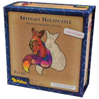 Artefakt Holzpuzzle 2 in 1 Fuchs - 143 Teile