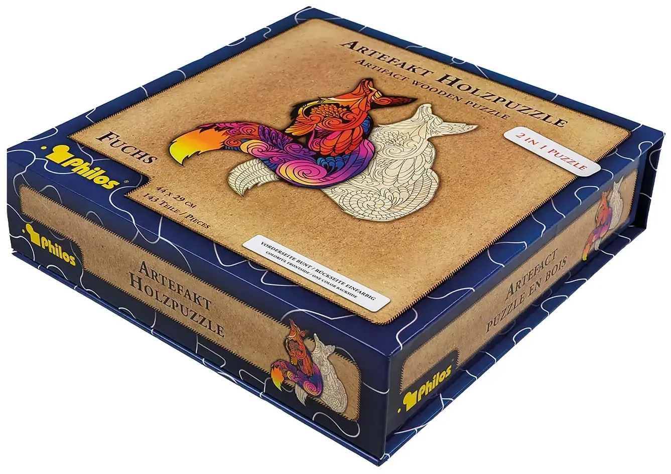 Artefakt Holzpuzzle 2 in 1 Fuchs - 143 Teile