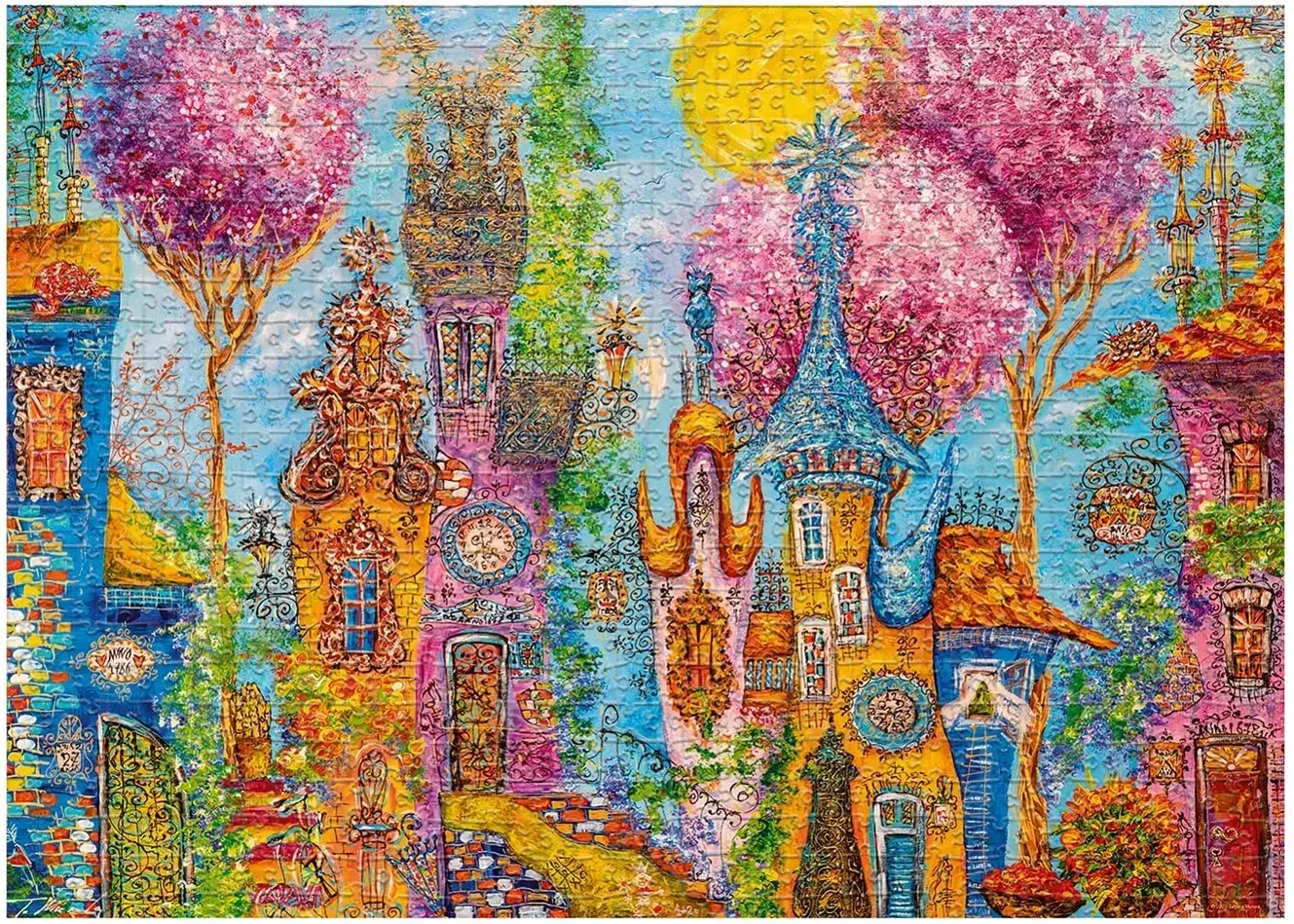 Pinke Bäume - Charming Village