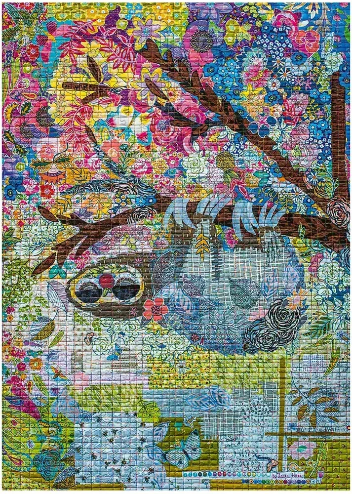 Entspanntes Faultier - Quilt Art