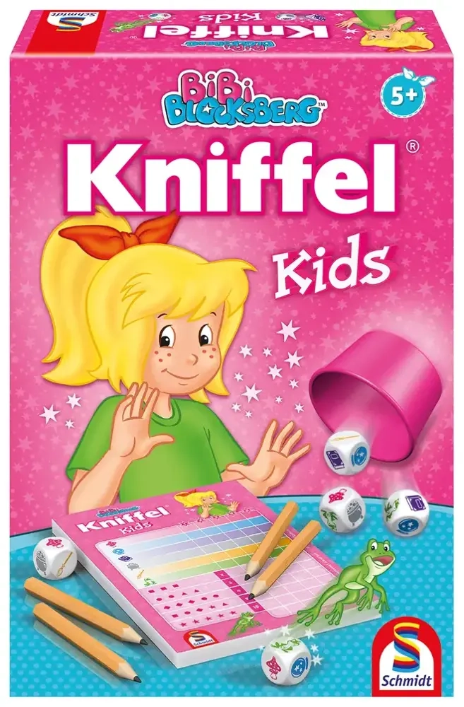Schmidt Spiele 40641 – Bibi Blocksberg Kniffel Kids, Gioco Di Dadi Per Bambini Dai 3 Anni