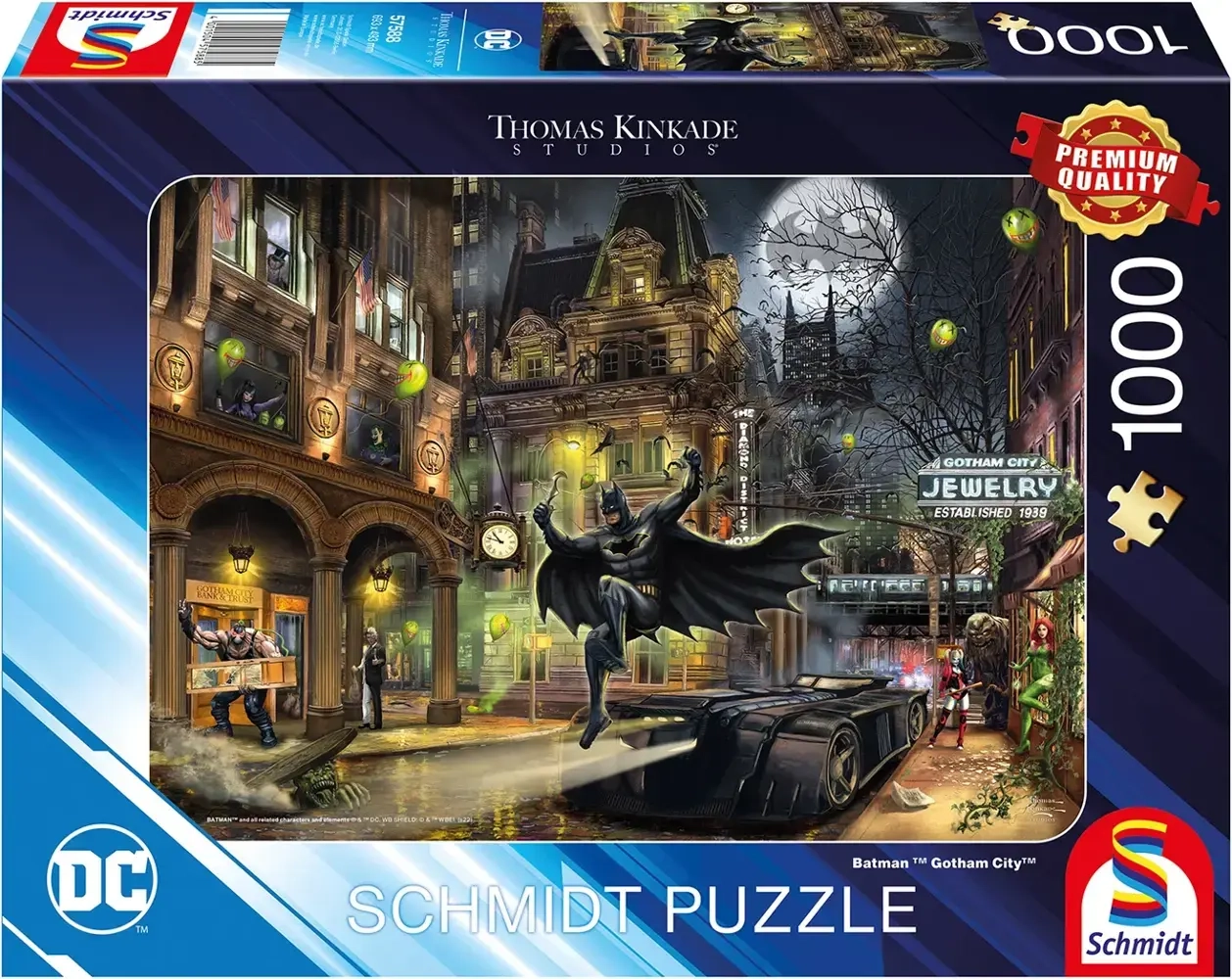 Thomas Kinkade Studios: DC - Batman Gotham City