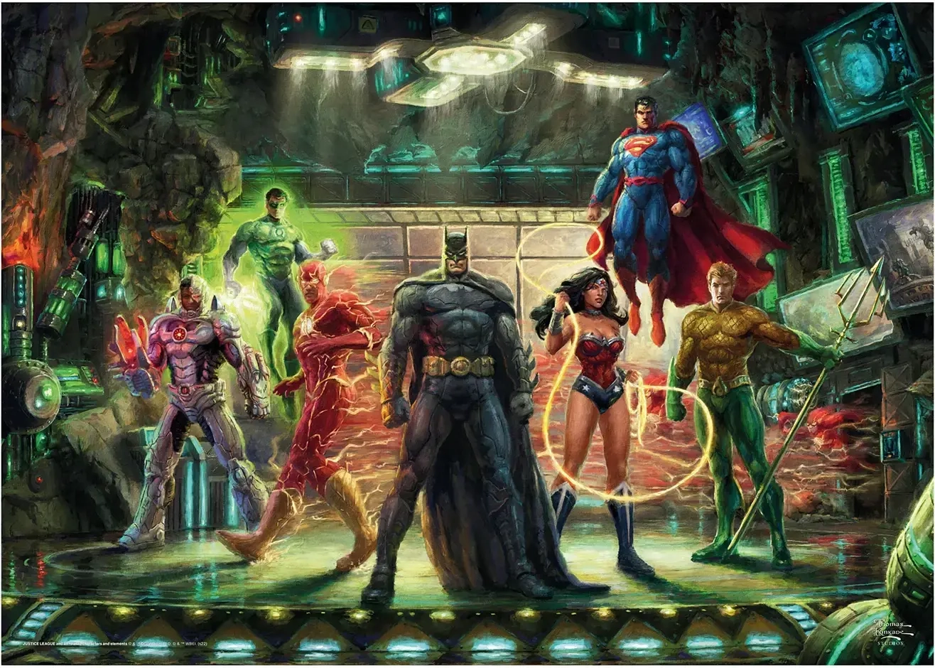 Thomas Kinkade Studios: DC - The Justice League