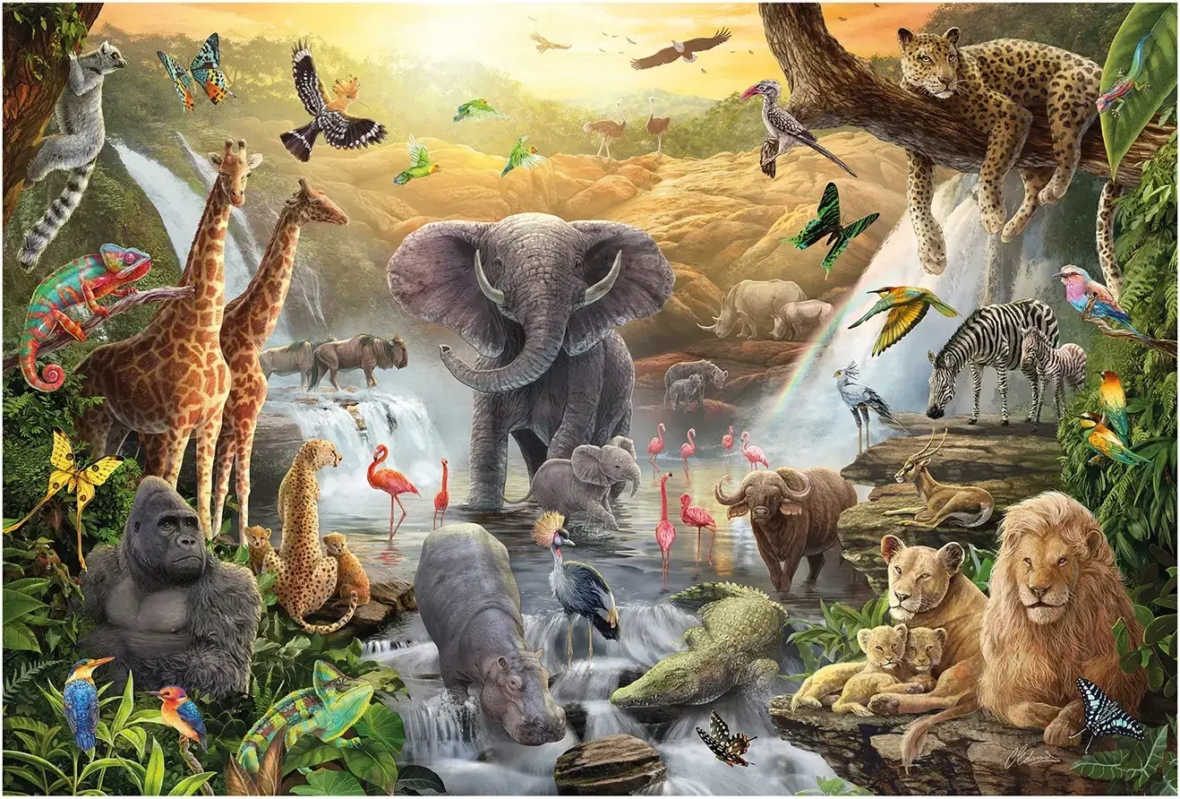 Tiere in Afrika (60 Teile)