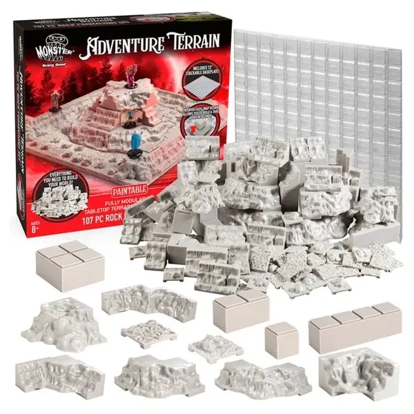 Monster Adventure Terrain Rock Formations & Baseplate (107)