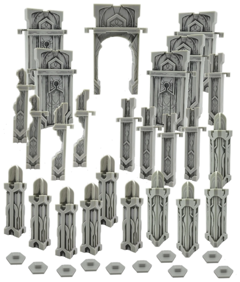 HeroScape The Ruins at Laurs Edge Terrain Expansion