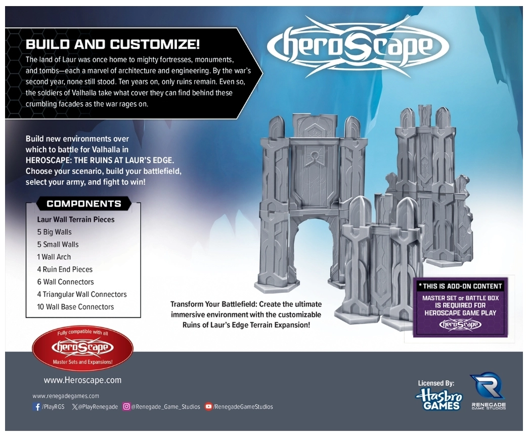 HeroScape The Ruins at Laurs Edge Terrain Expansion