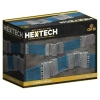 HexTech - Battlefield in a Box Terrain: Trinity City Energy Walls (x26) - Grey/Blue