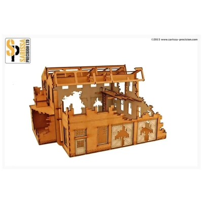 Sarissa Hobby & Terrain - Large Factory - Destroyed