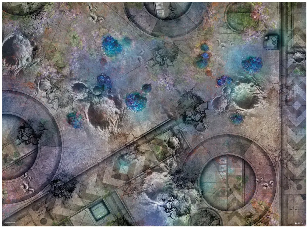 Terrain Crate - 44"x60" Grim Battlefield Battle Mat