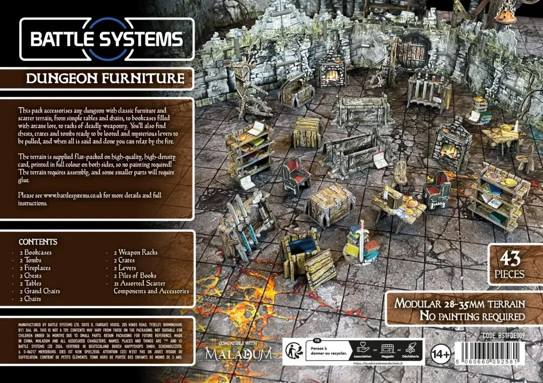 Fantasy Dungeon Terrain - Dungeon Furniture