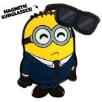 Ich - Einfach Unverbesserlich Ansteck-Pin Sunglasses Suit Minion 5 cm