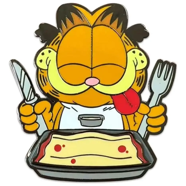 Garfield Ansteck-Pin Disco Garfield Lasagna Dinner 5 cm