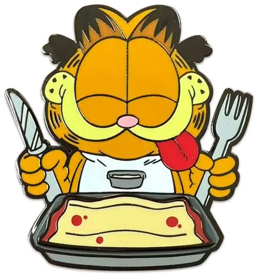 Garfield Ansteck-Pin Disco Garfield Lasagna Dinner 5 cm