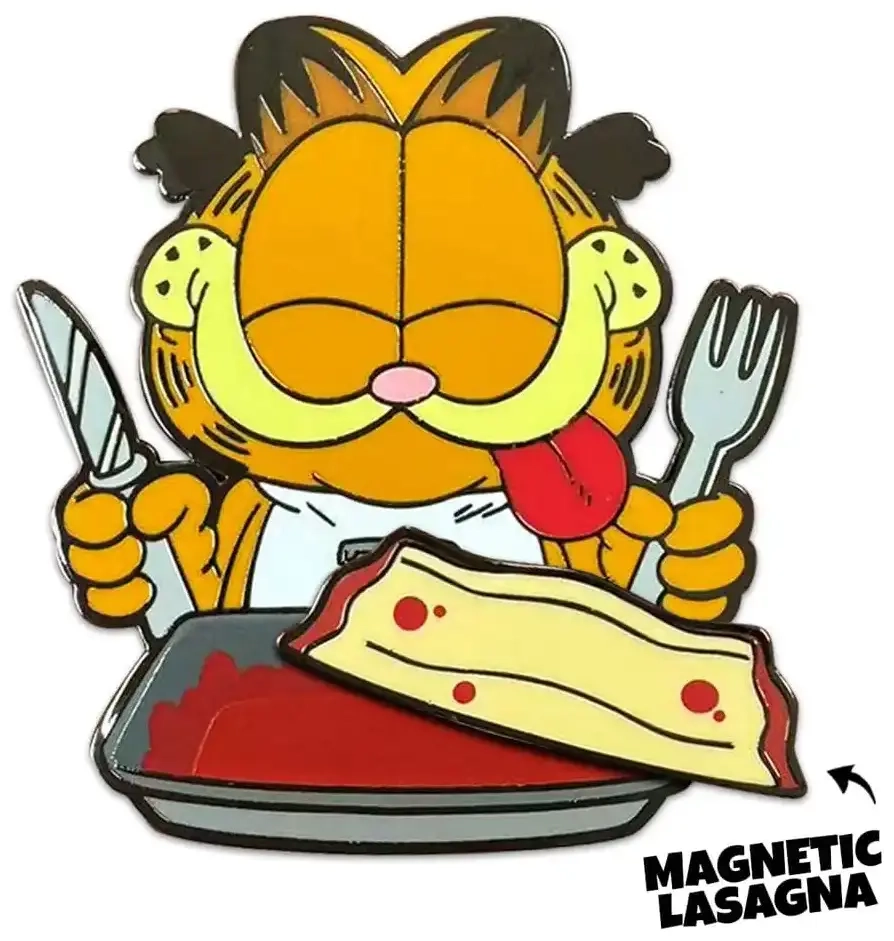 Garfield Ansteck-Pin Disco Garfield Lasagna Dinner 5 cm
